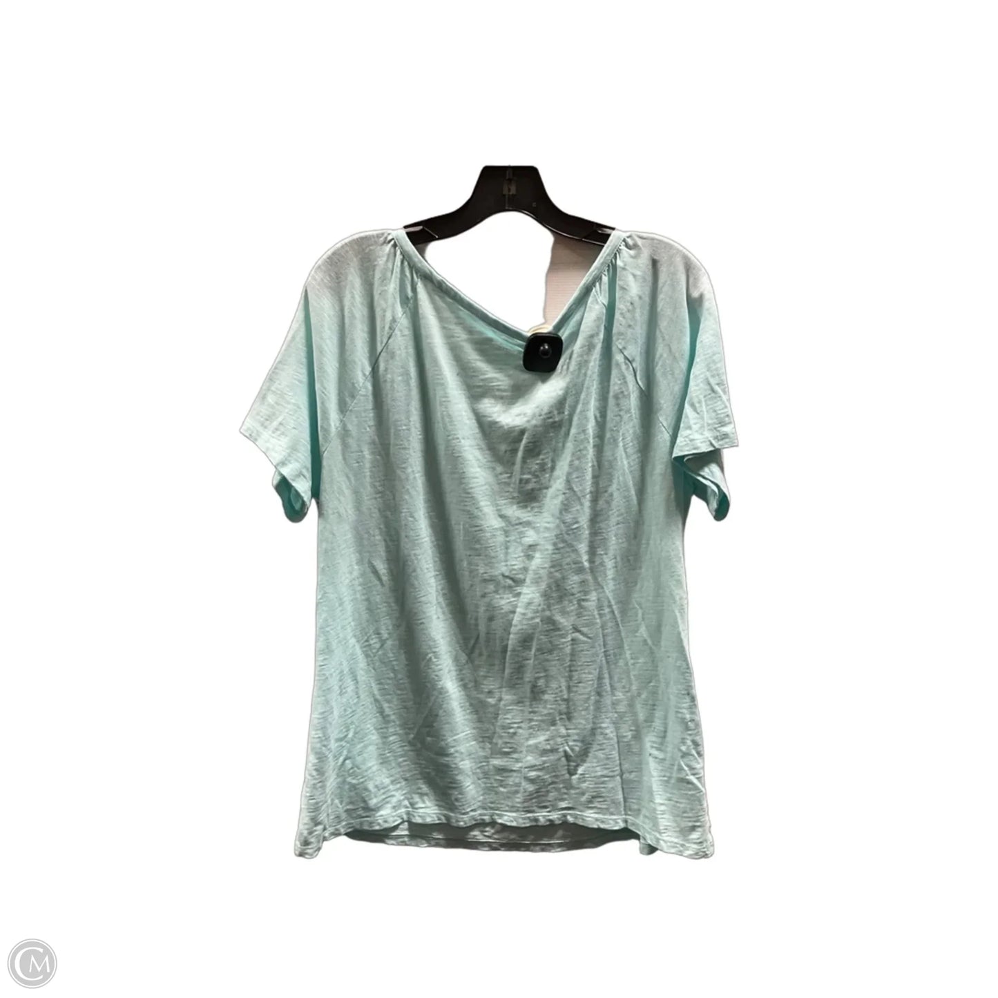 Top Short Sleeve By Talbots In Blue, Size: Lp