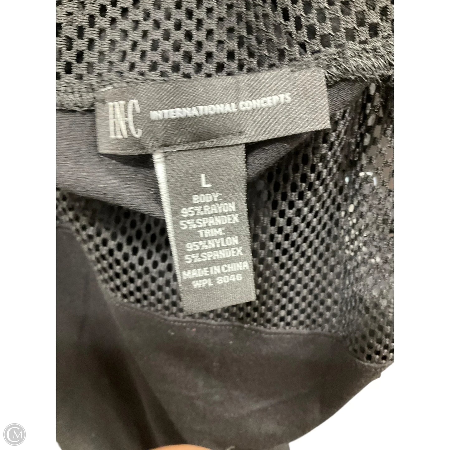 Top Sleeveless By Inc In Black, Size: L