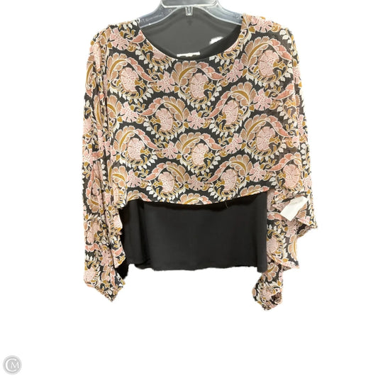 Top Long Sleeve By Maurices In Floral Print, Size: S