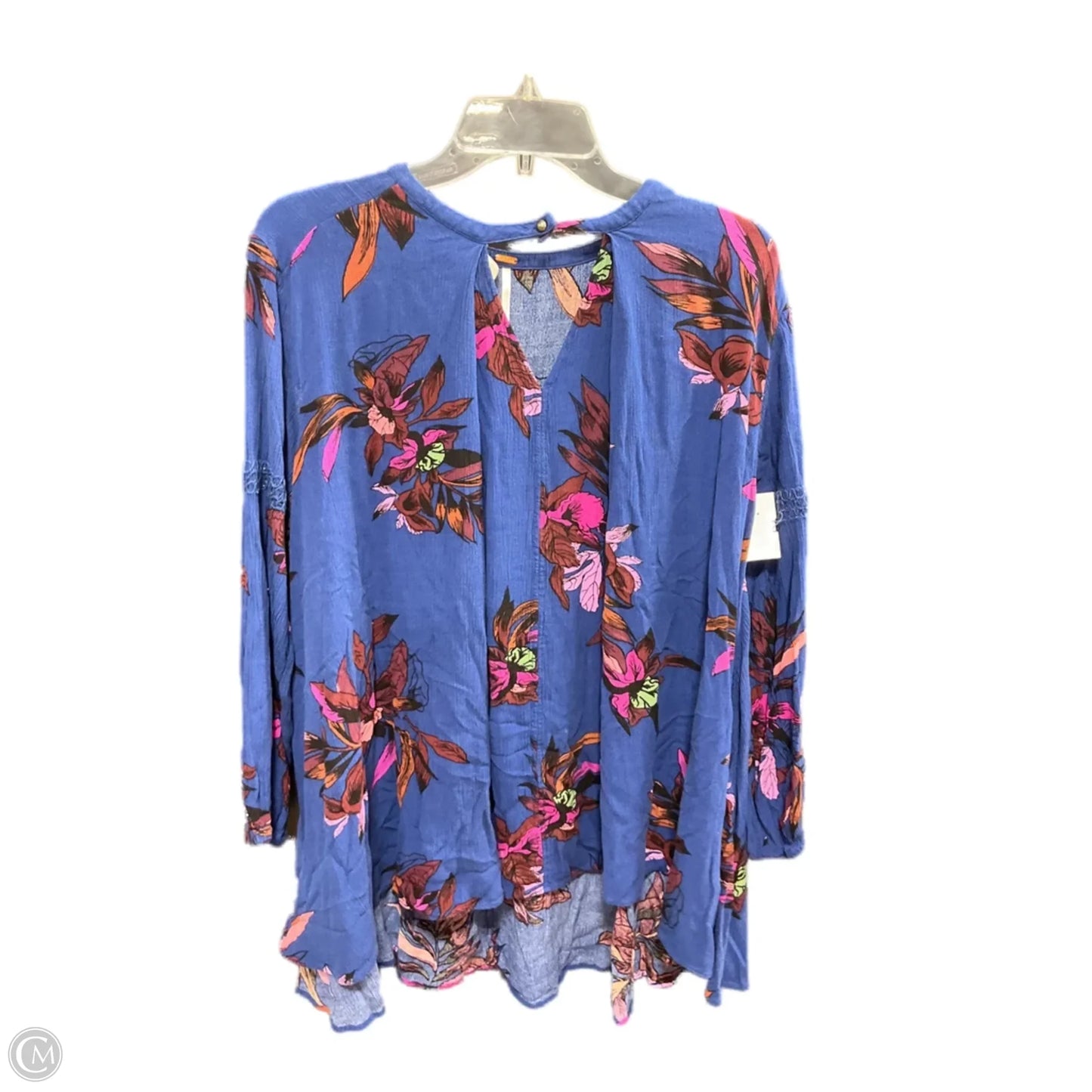 Top Long Sleeve By Free People In Blue, Size: S
