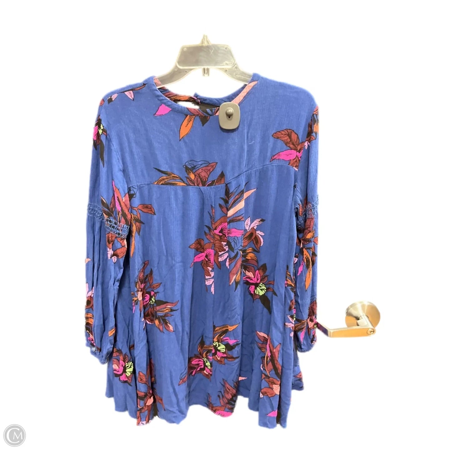 Top Long Sleeve By Free People In Blue, Size: S