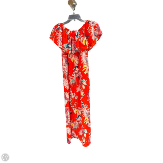 Dress Casual Midi By She + Sky In Tropical Print, Size: S