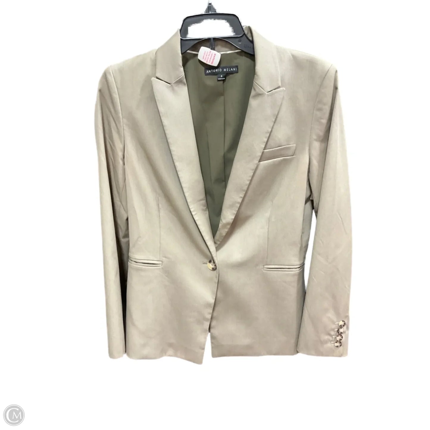 Pants Suit 2pc By Antonio Melani In Tan, Size: 4
