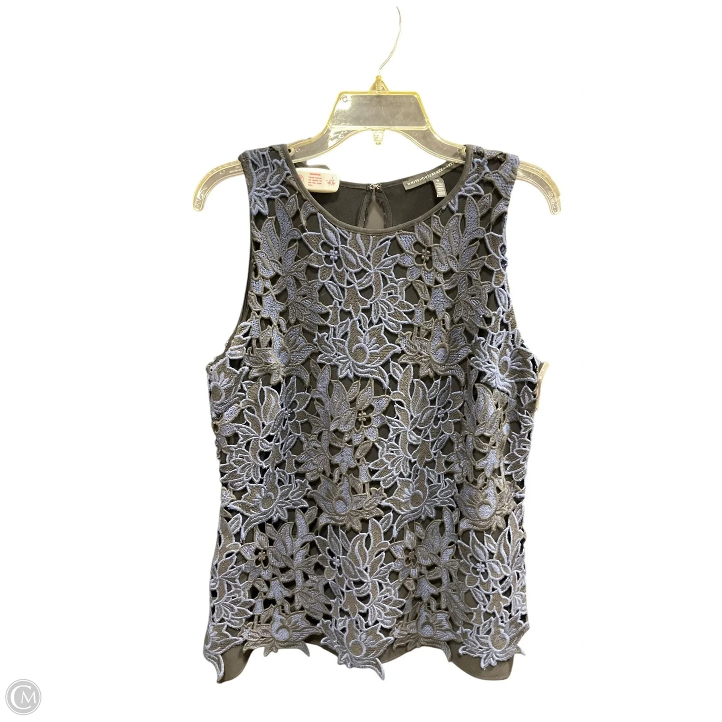Top Sleeveless By White House Black Market In Black & Blue, Size: 6