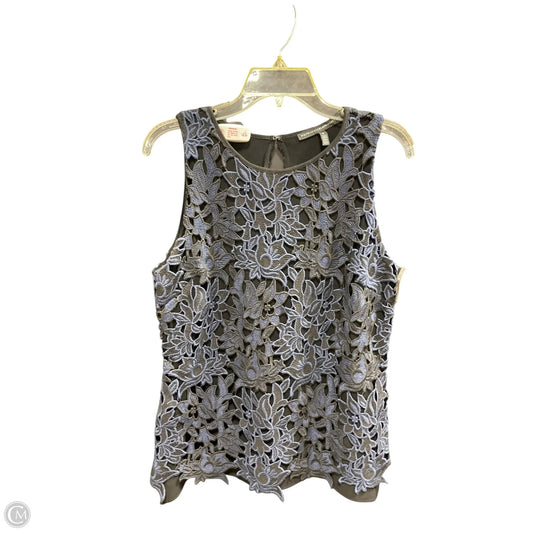 Top Sleeveless By White House Black Market In Black & Blue, Size: 6