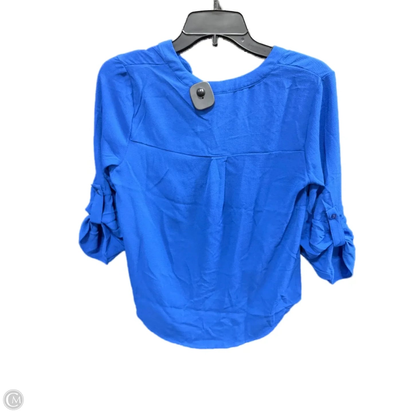 Blouse 3/4 Sleeve By Olive And Oak In Blue, Size: S