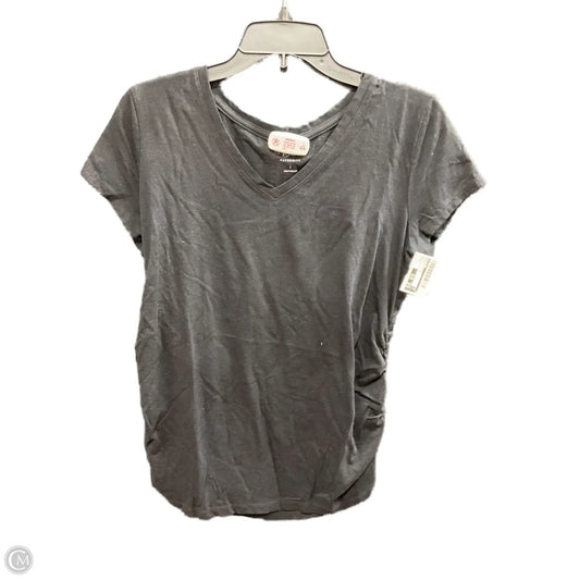 Maternity Top Short Sleeve By A Glow, Size: L