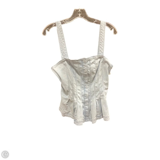 Top Sleeveless By White House Black Market In Blue Denim, Size: 8