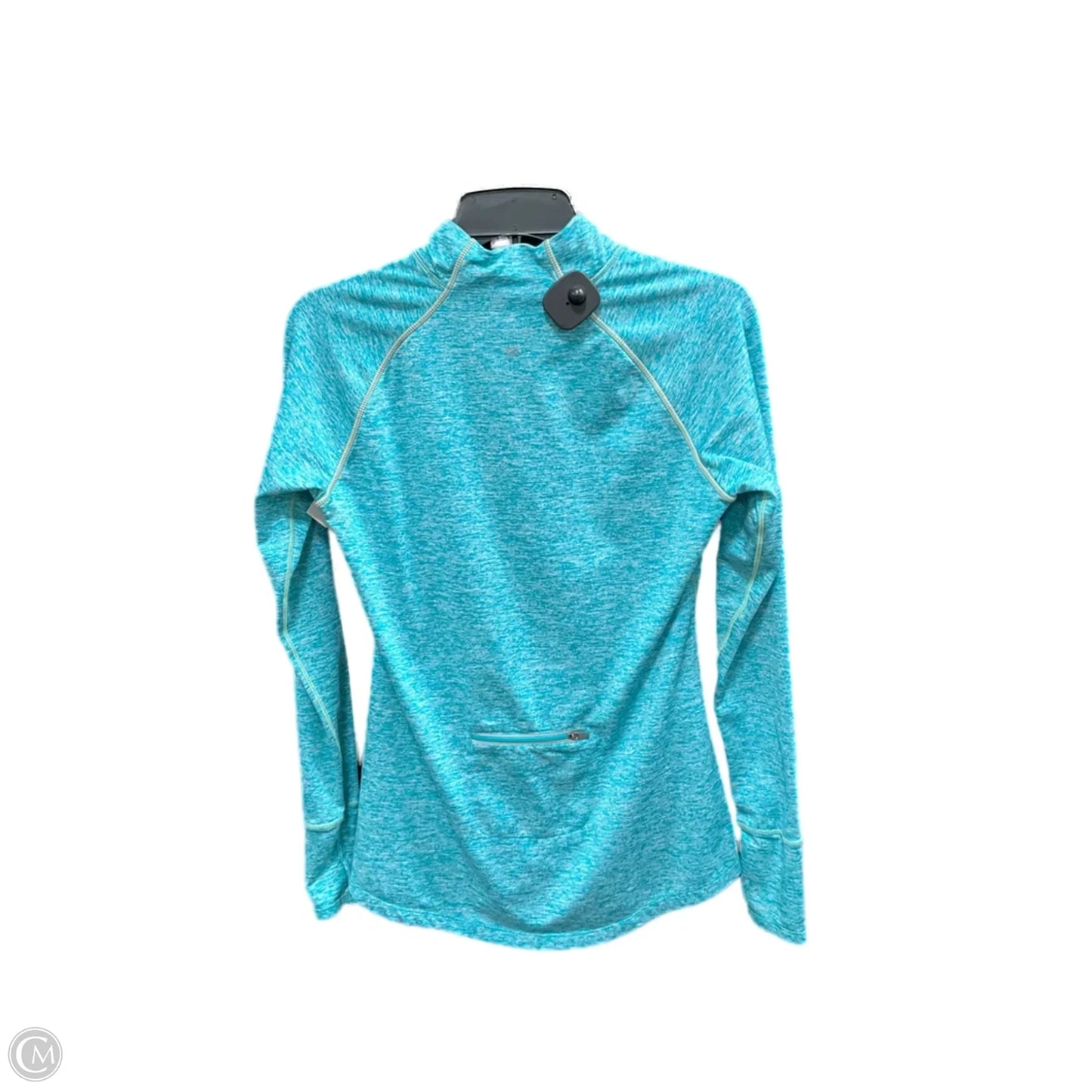 Athletic Top Long Sleeve Collar By Tangerine In Blue, Size: M