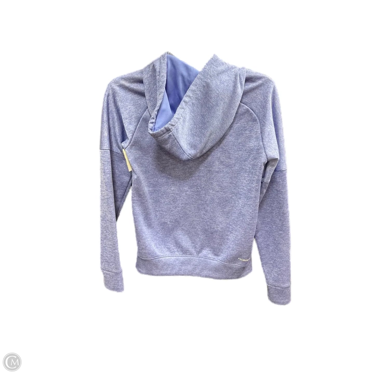 Athletic Top Long Sleeve Hoodie By Adidas In Blue, Size: Xs