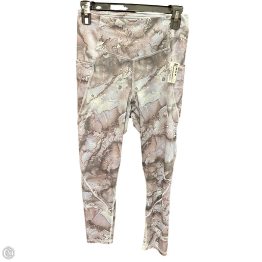 Athletic Leggings By Flx In Blue & Grey, Size: M