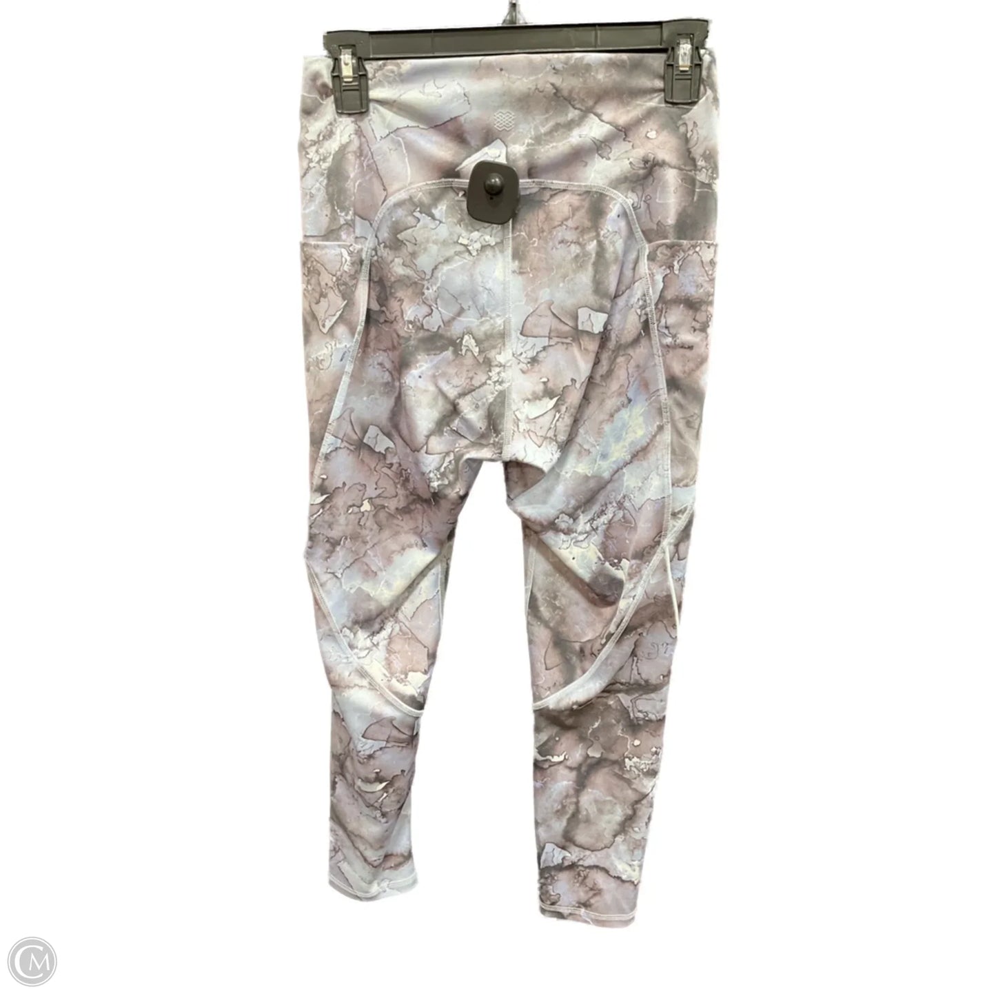 Athletic Leggings By Flx In Blue & Grey, Size: M