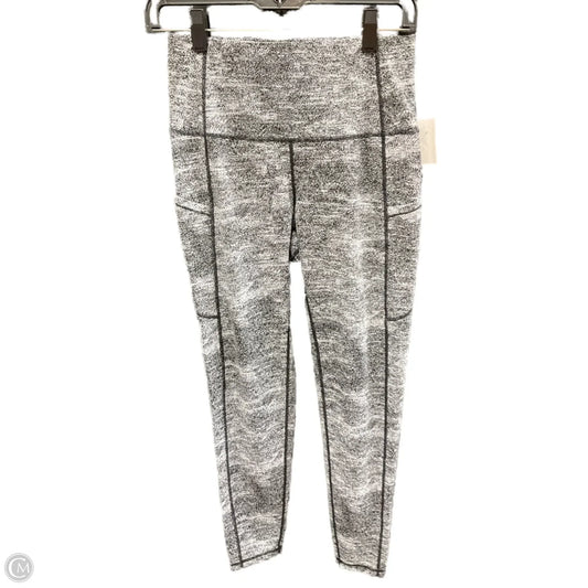 Athletic Leggings By Cmf In Black & White, Size: M