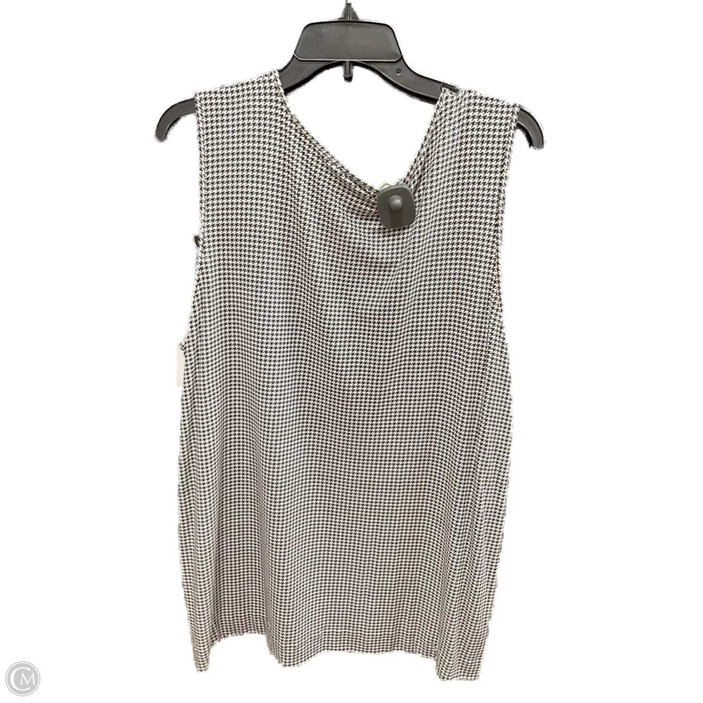 Top Sleeveless By J. Jill In Black & White, Size: Xl