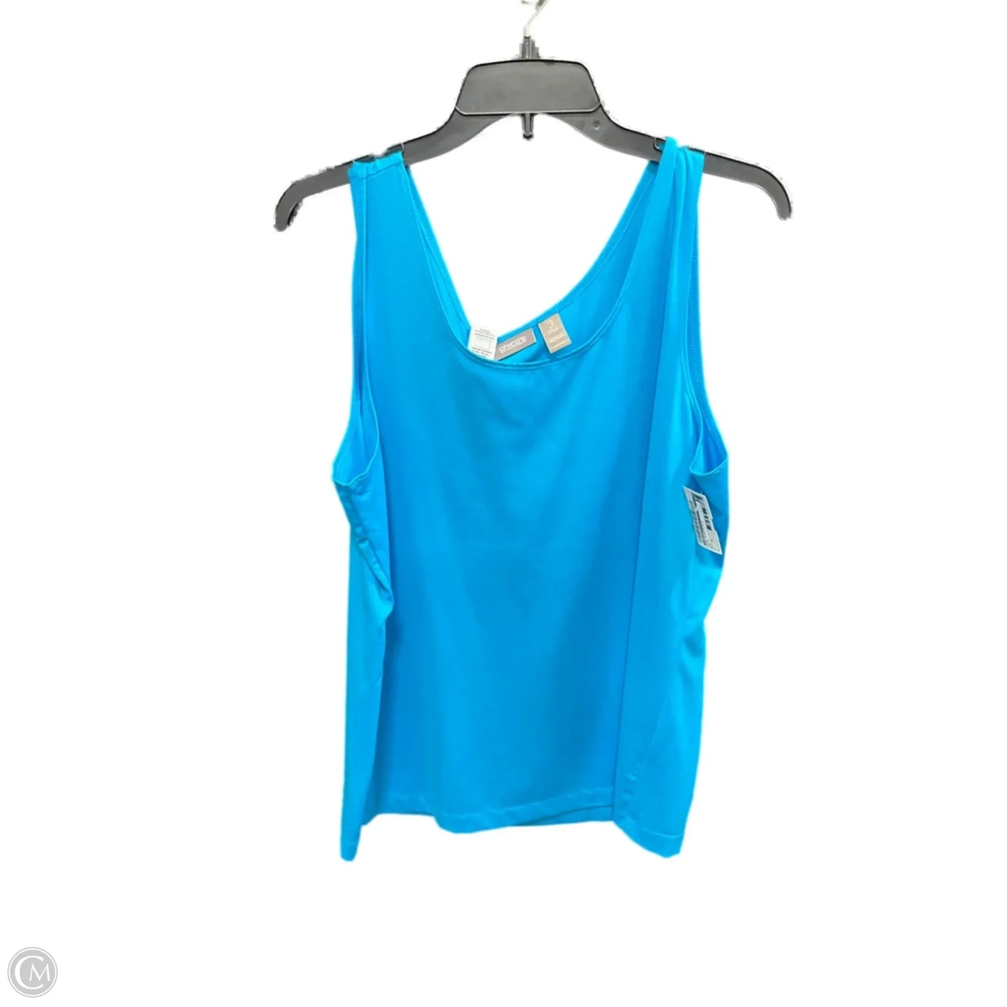 Top Sleeveless By Chicos In Blue, Size: Xl