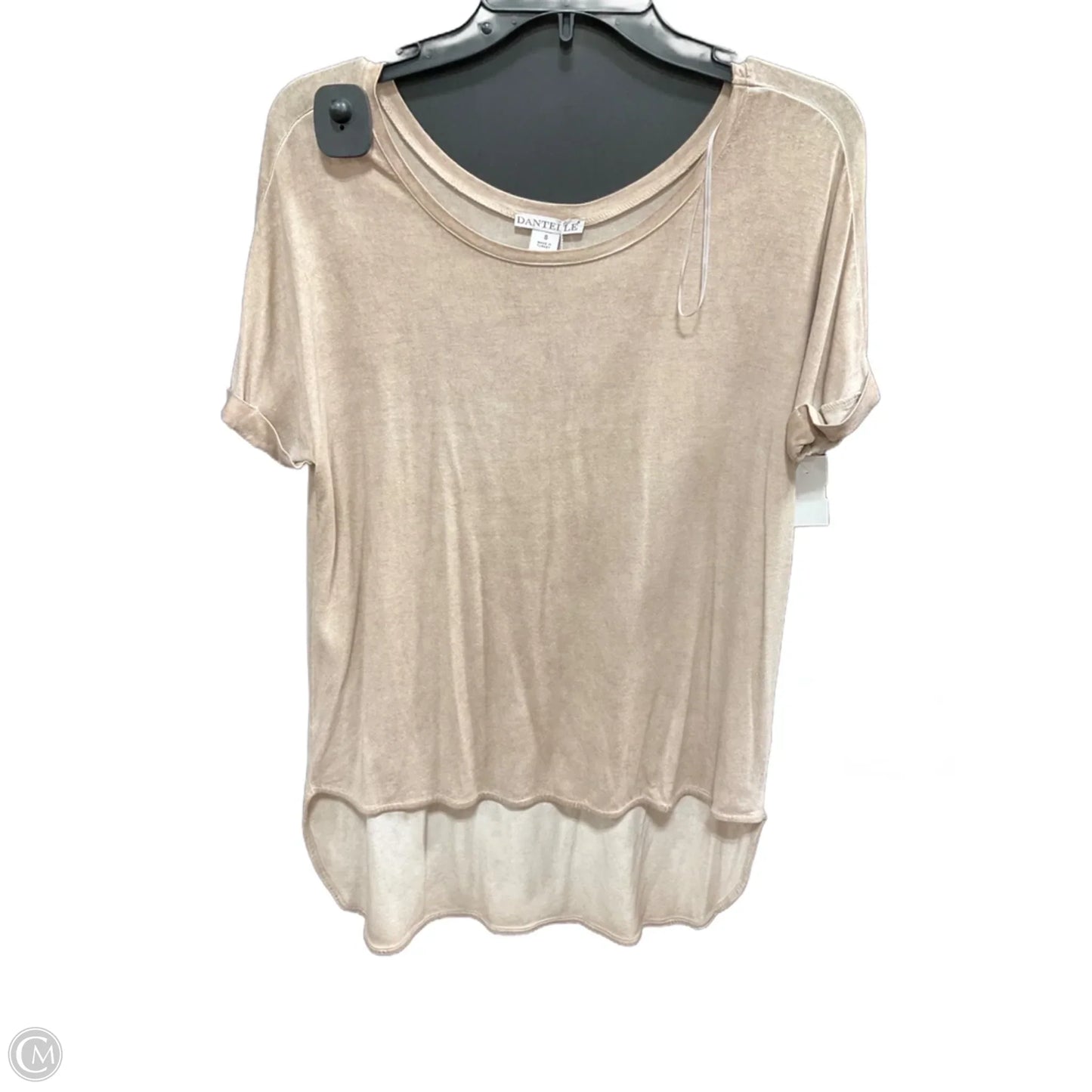 Top Short Sleeve By Dantelle In Beige, Size: S