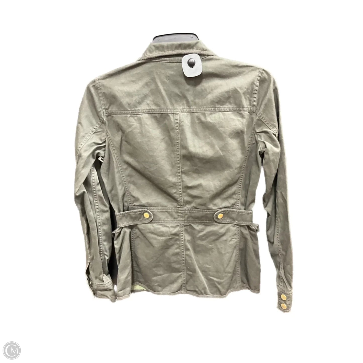 Jacket Denim By J. Crew In Green, Size: Xxs