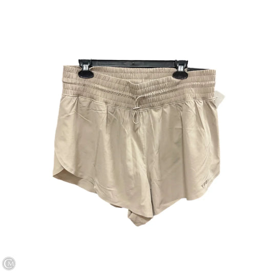 Athletic Shorts By Ypb In Beige, Size: L