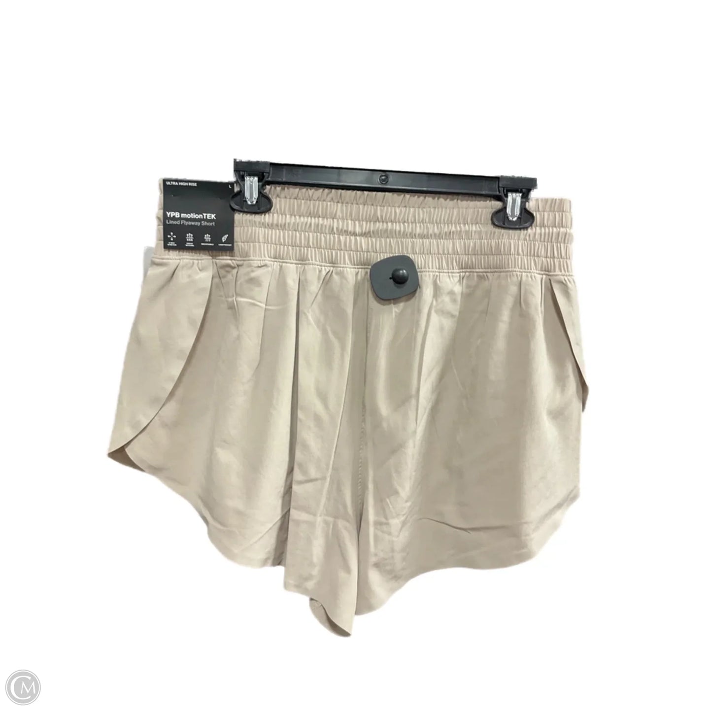 Athletic Shorts By Ypb In Beige, Size: L
