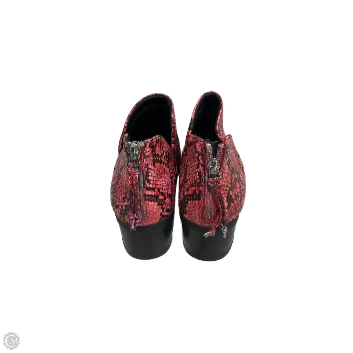 Boots Ankle Heels By Kenneth Cole Reaction In Animal Print, Size: 7