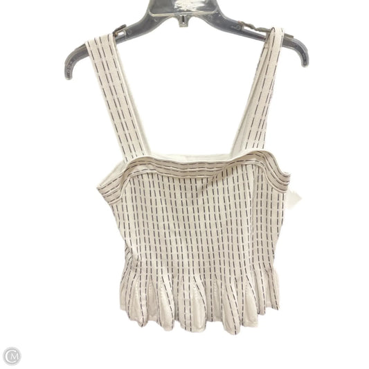 Top Sleeveless By Express In Black & White, Size: L