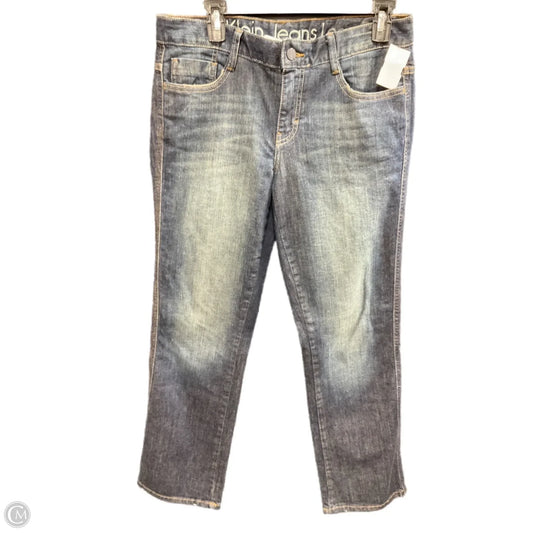 Jeans Boot Cut By Calvin Klein In Blue Denim, Size: 8