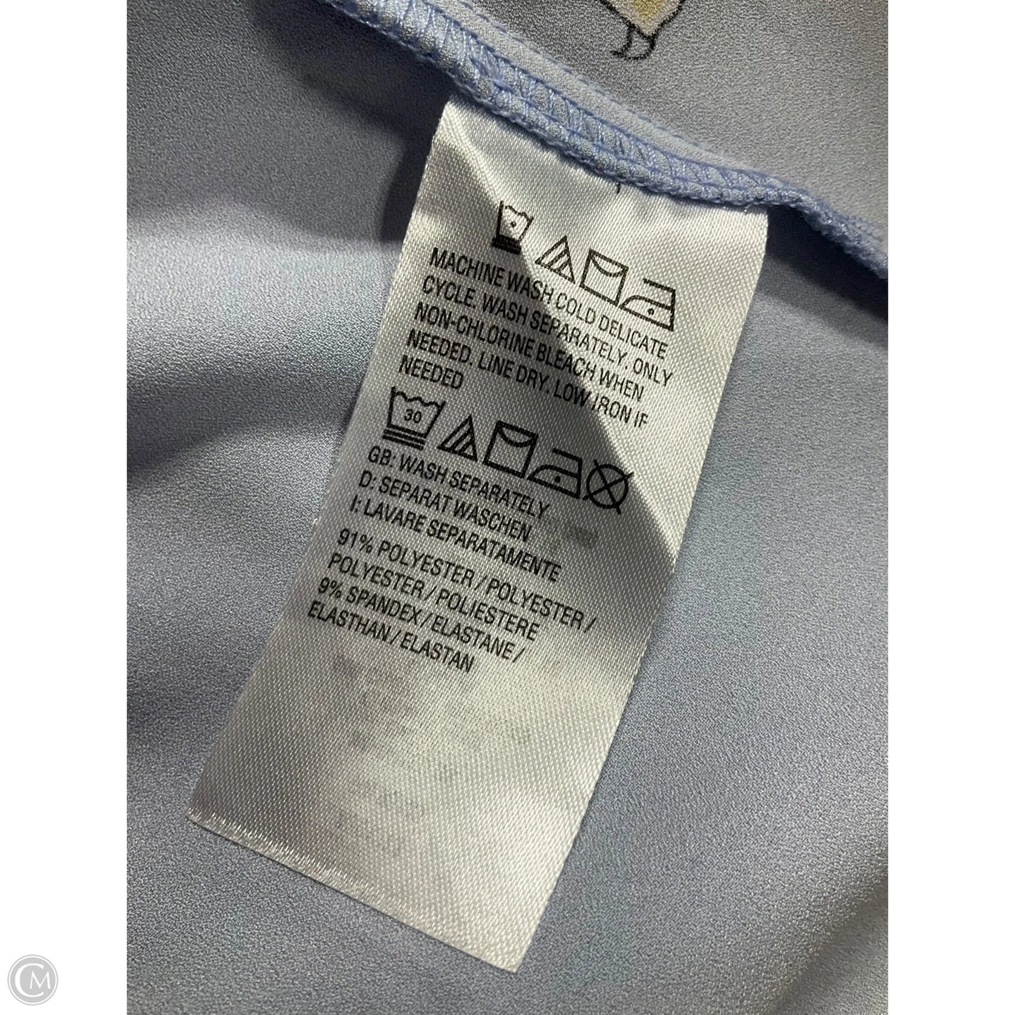 Top Long Sleeve By Belle By Kim Gravel In Blue, Size: Xl