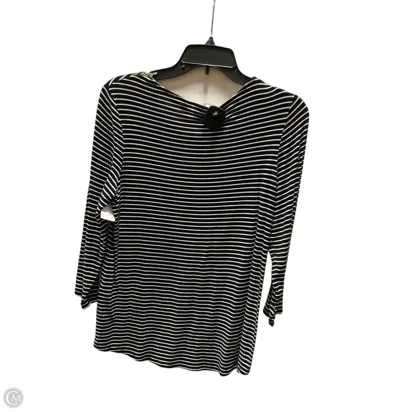 Top Long Sleeve By Chicos In Striped Pattern, Size: S