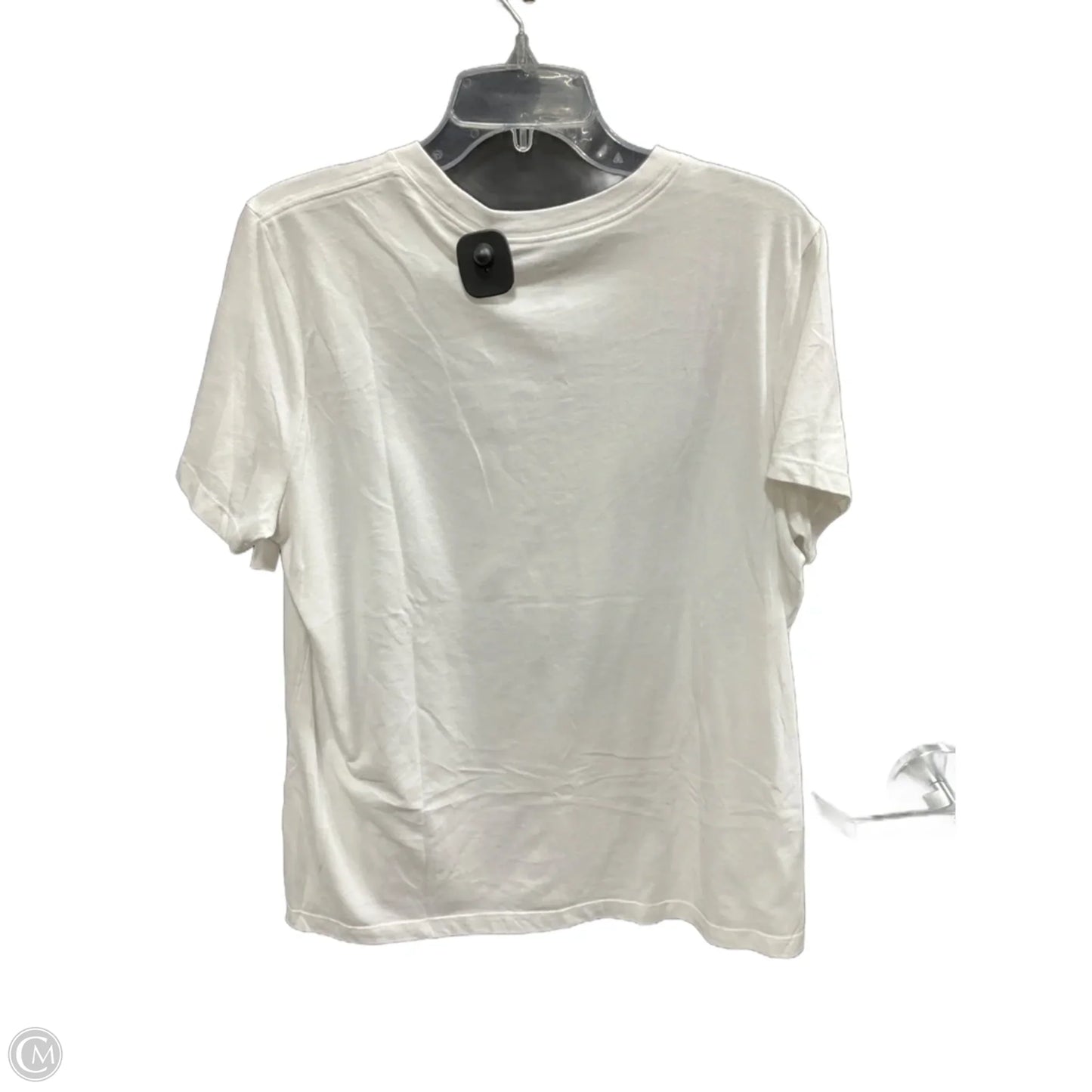 Athletic Top Short Sleeve By Nike In White, Size: Xl