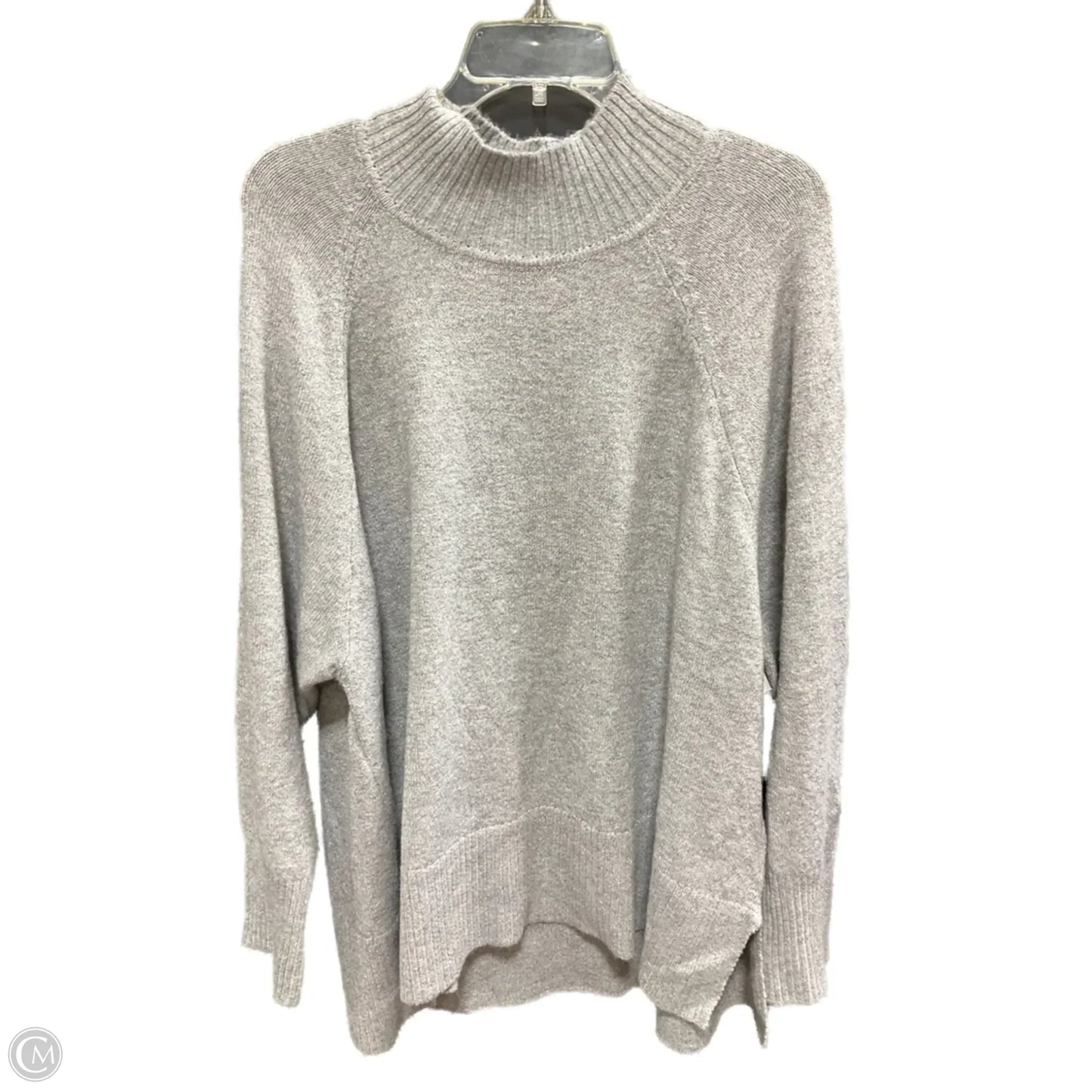 Top Long Sleeve By Philosophy In Grey, Size: 3x