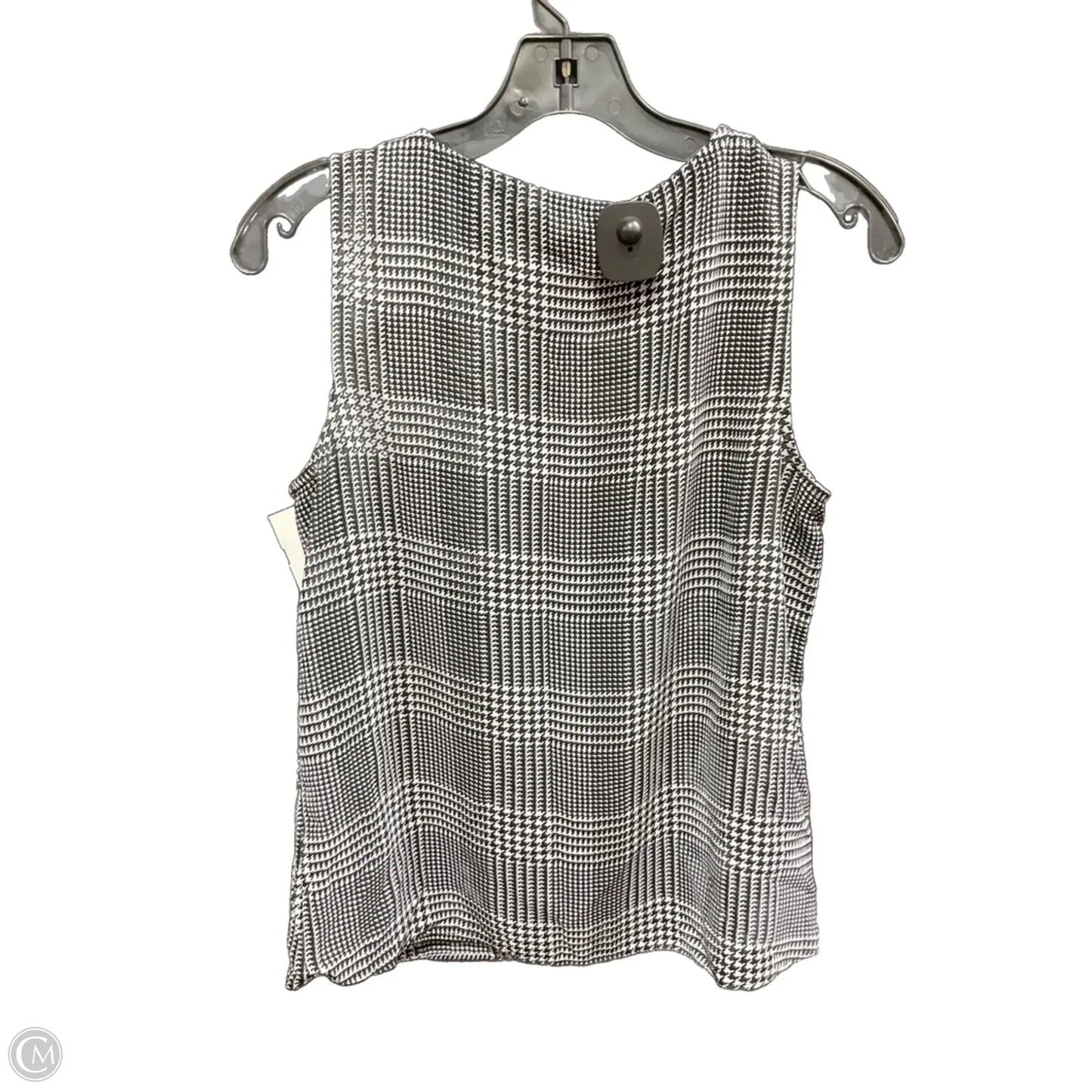 Top Sleeveless By Nine West In Black & White, Size: M