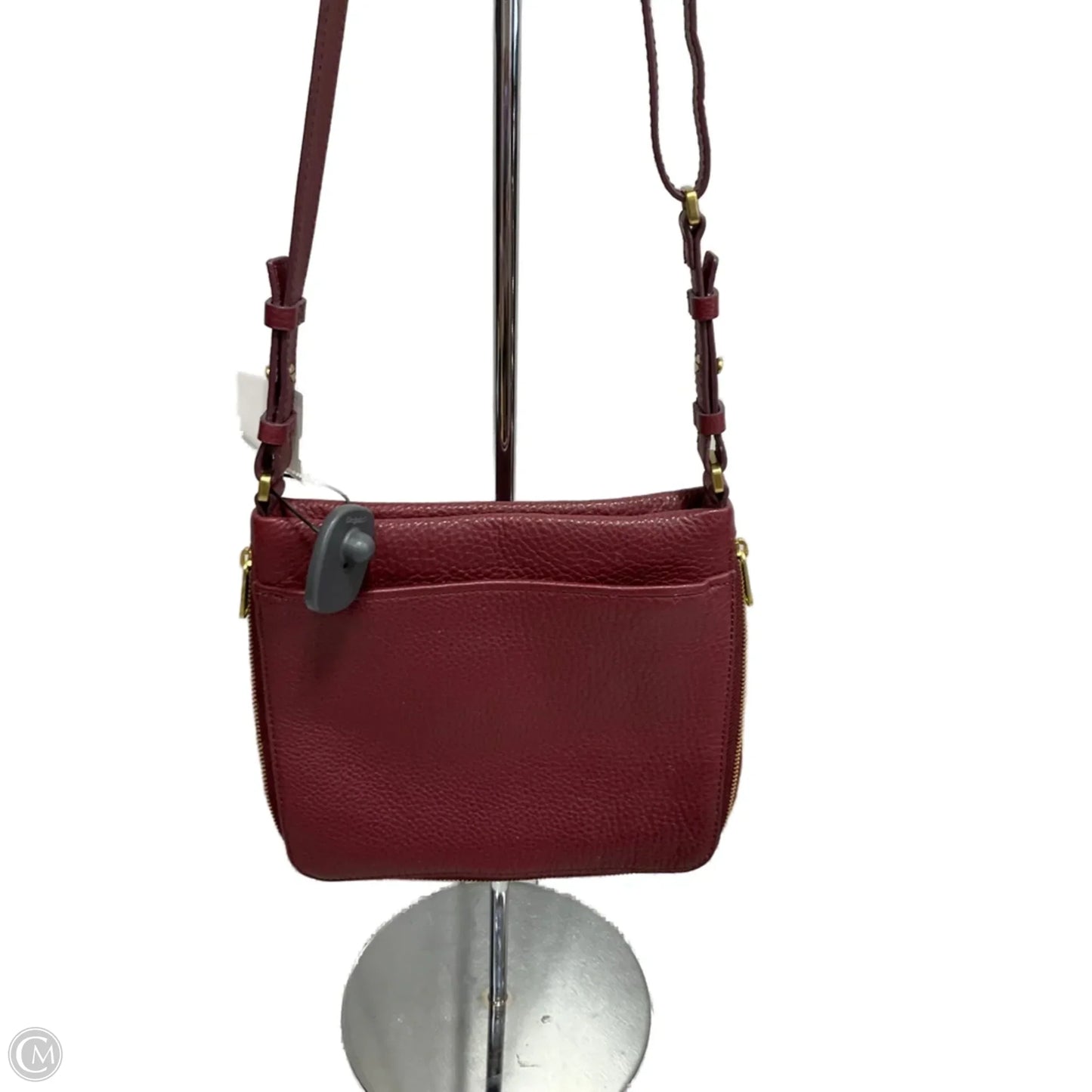 Crossbody Leather By Fossil, Size: Medium