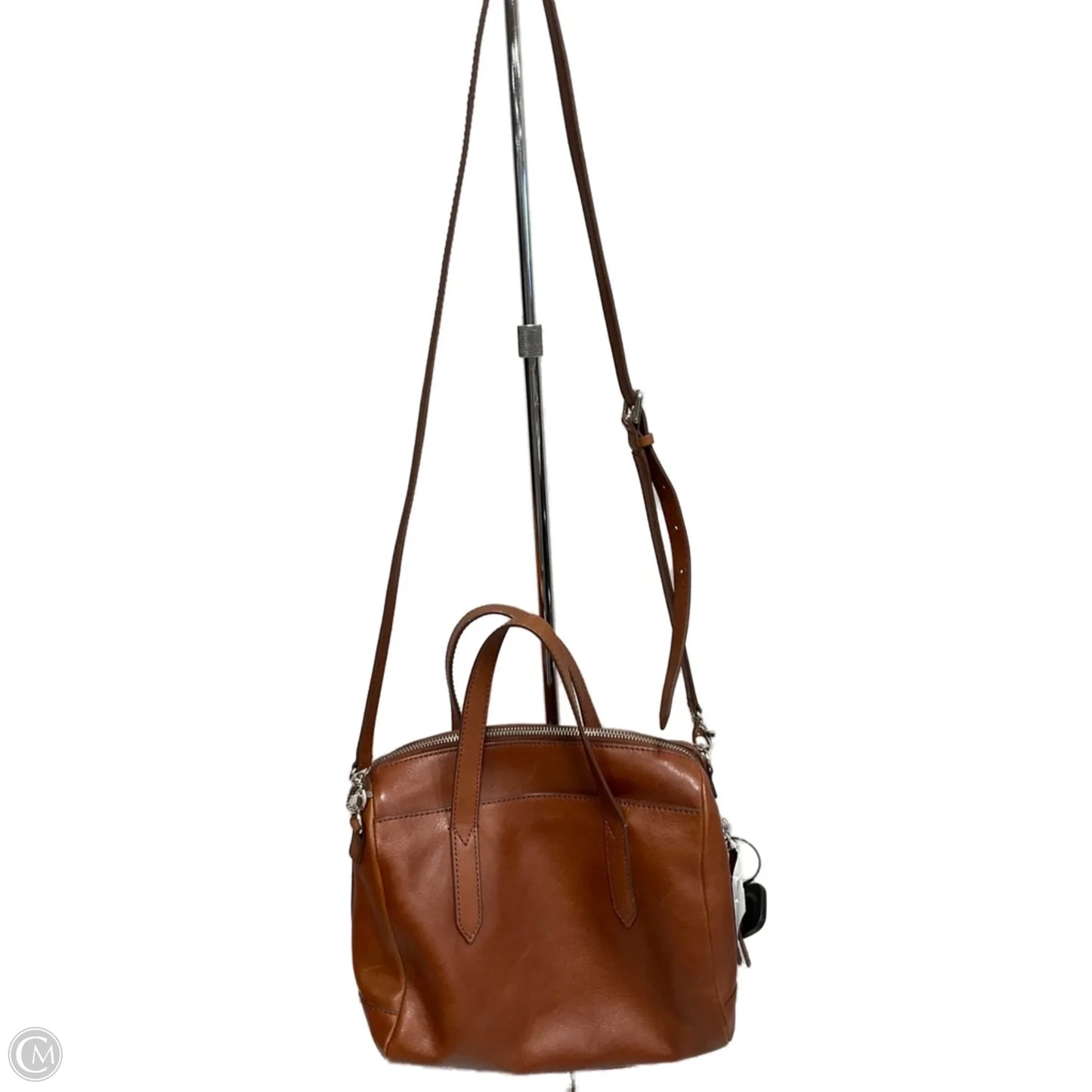 Crossbody Leather By Fossil, Size: Large
