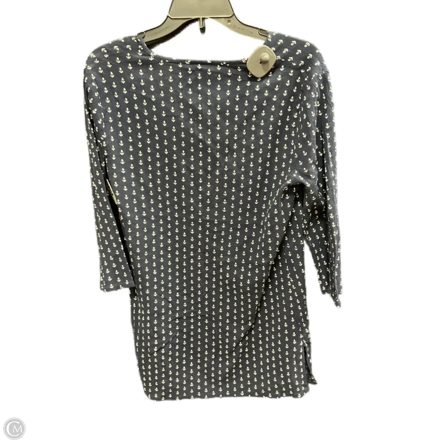 Top 3/4 Sleeve By J. Crew In Navy, Size: L