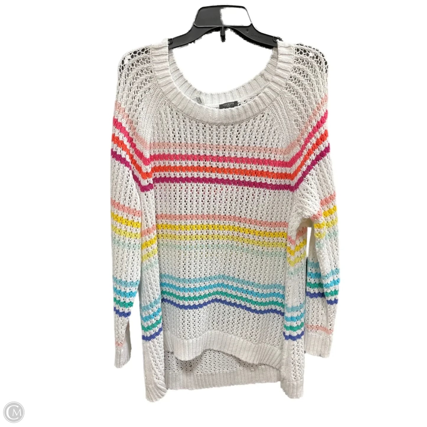 Sweater By Talbots In Striped Pattern, Size: 2x