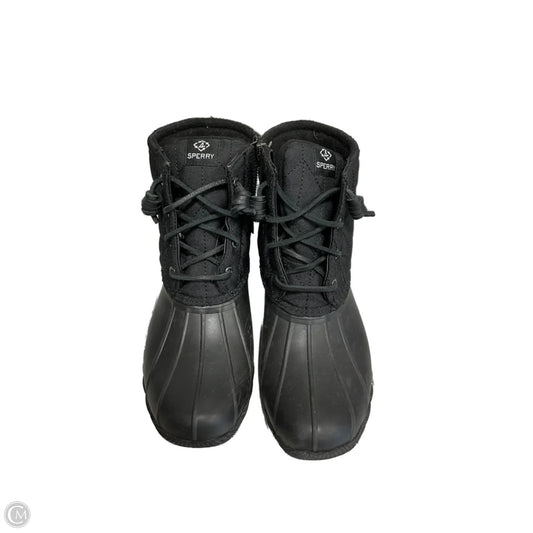 Boots Ankle Flats By Sperry In Black, Size: 8.5