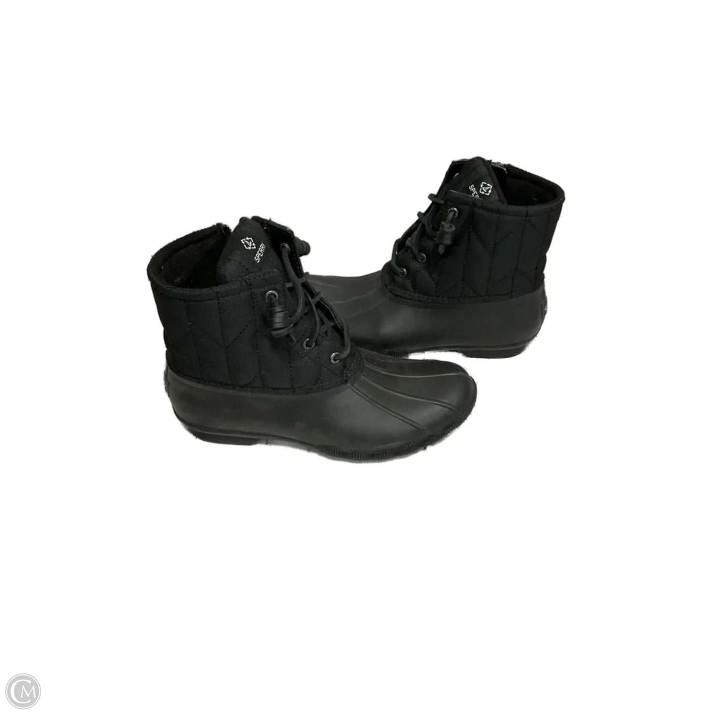 Boots Ankle Flats By Sperry In Black, Size: 8.5