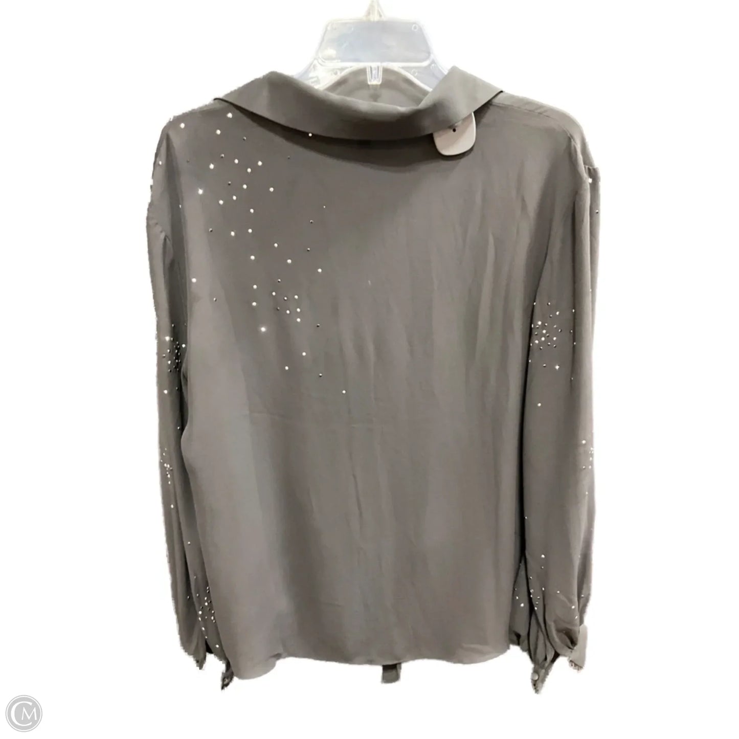 Blouse Long Sleeve By White House Black Market In Black, Size: S