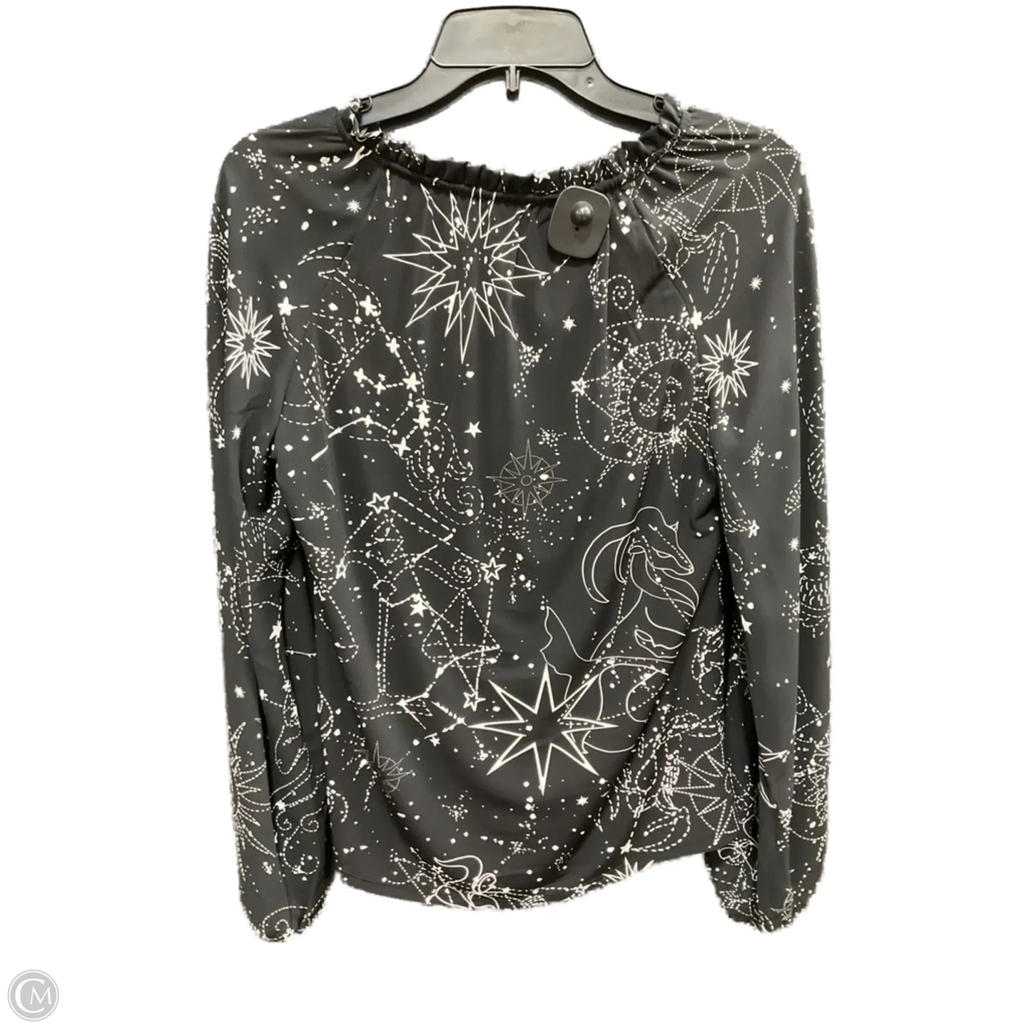 Top Long Sleeve By White House Black Market In Black & White, Size: S