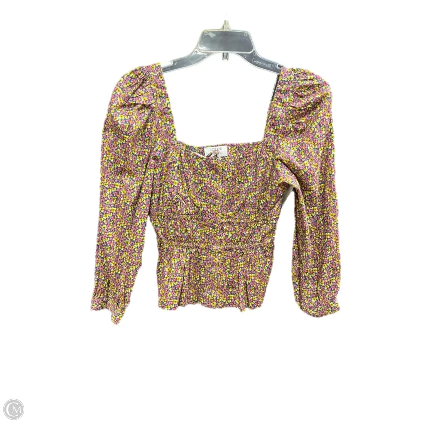Top Long Sleeve By J. Crew In Floral Print, Size: 2