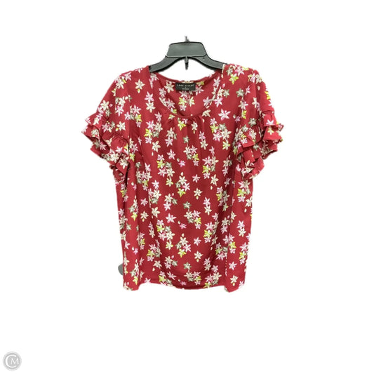 Top Short Sleeve By Lane Bryant In Red, Size: Xxl