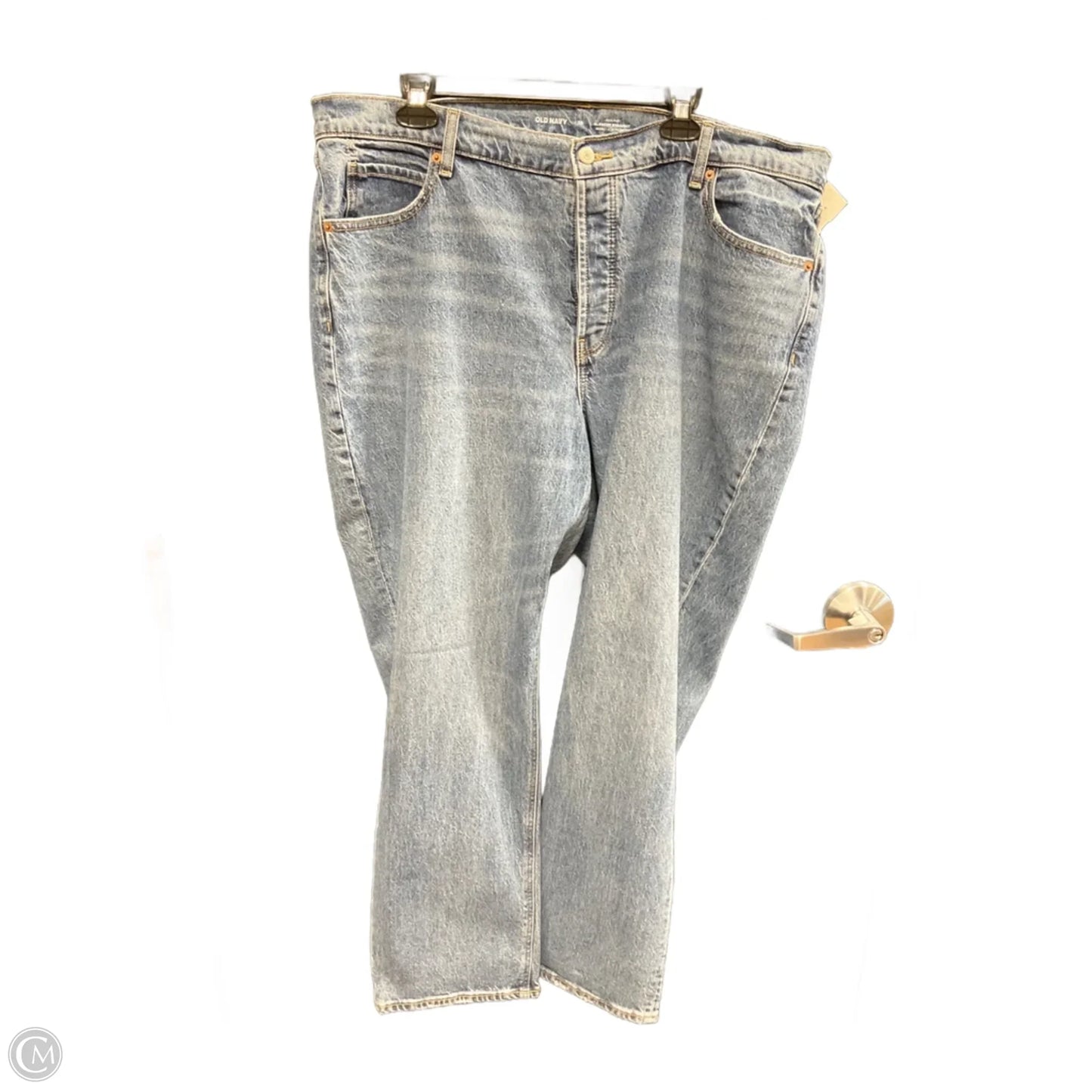 Jeans Straight By Old Navy In Blue Denim, Size: 18