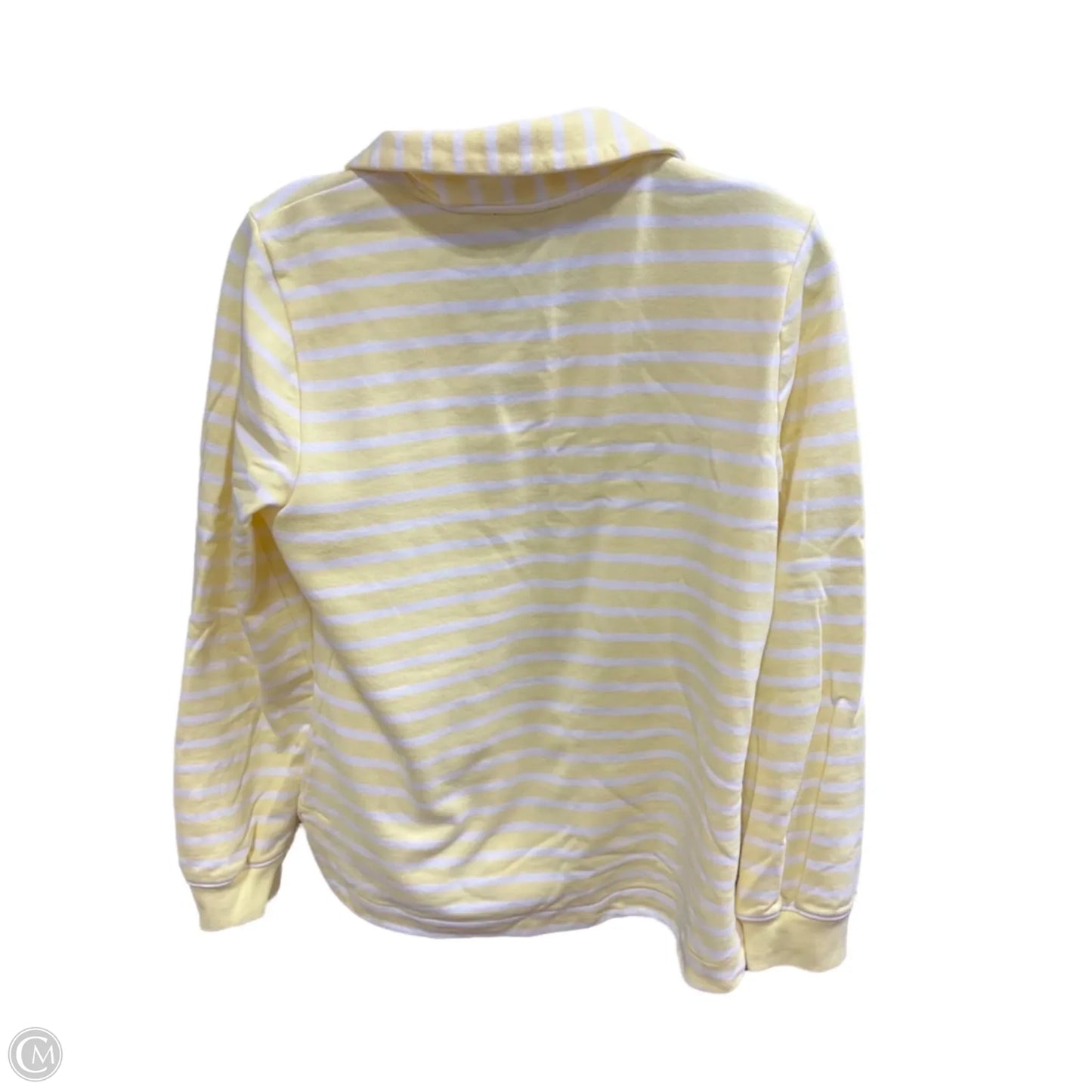 Top Long Sleeve By Talbots In Striped Pattern, Size: M