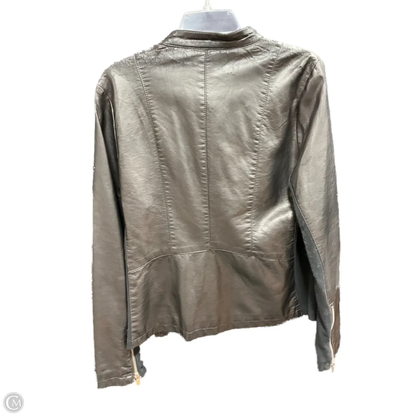 Jacket Moto Leather By Worthington In Black, Size: L