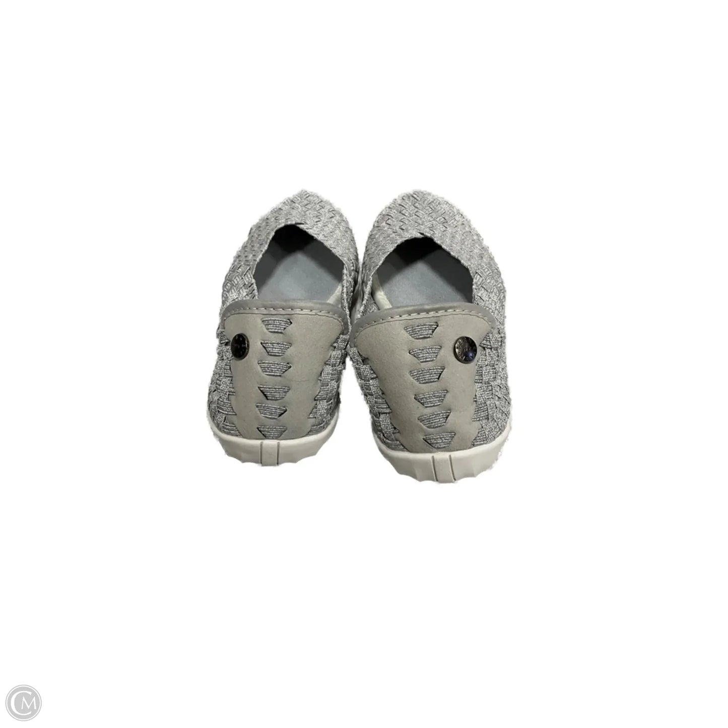 Shoes Flats By Bernie Mev In Silver, Size: 8.5