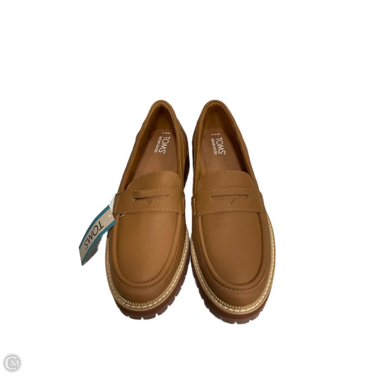 Shoes Flats By Toms In Tan, Size: 10