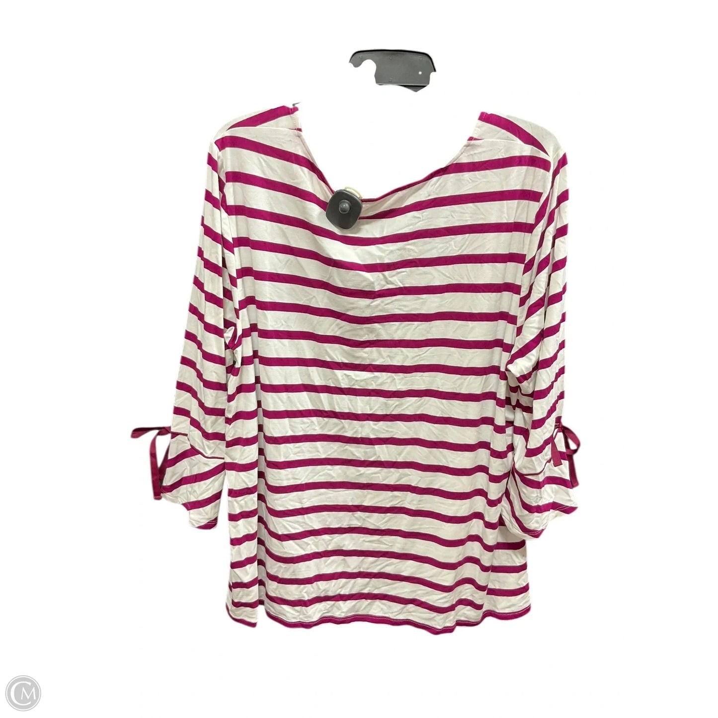 Top Long Sleeve By Chicos In Striped Pattern, Size: Xxl