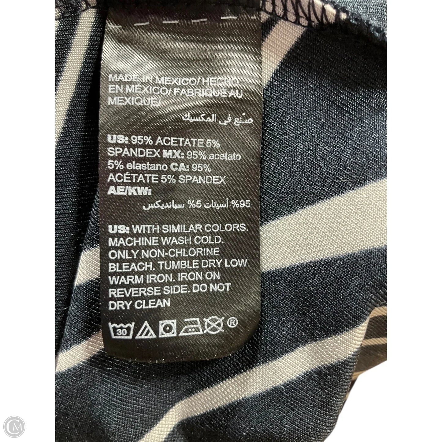 Top 3/4 Sleeve By Chicos In Navy, Size: Xxl