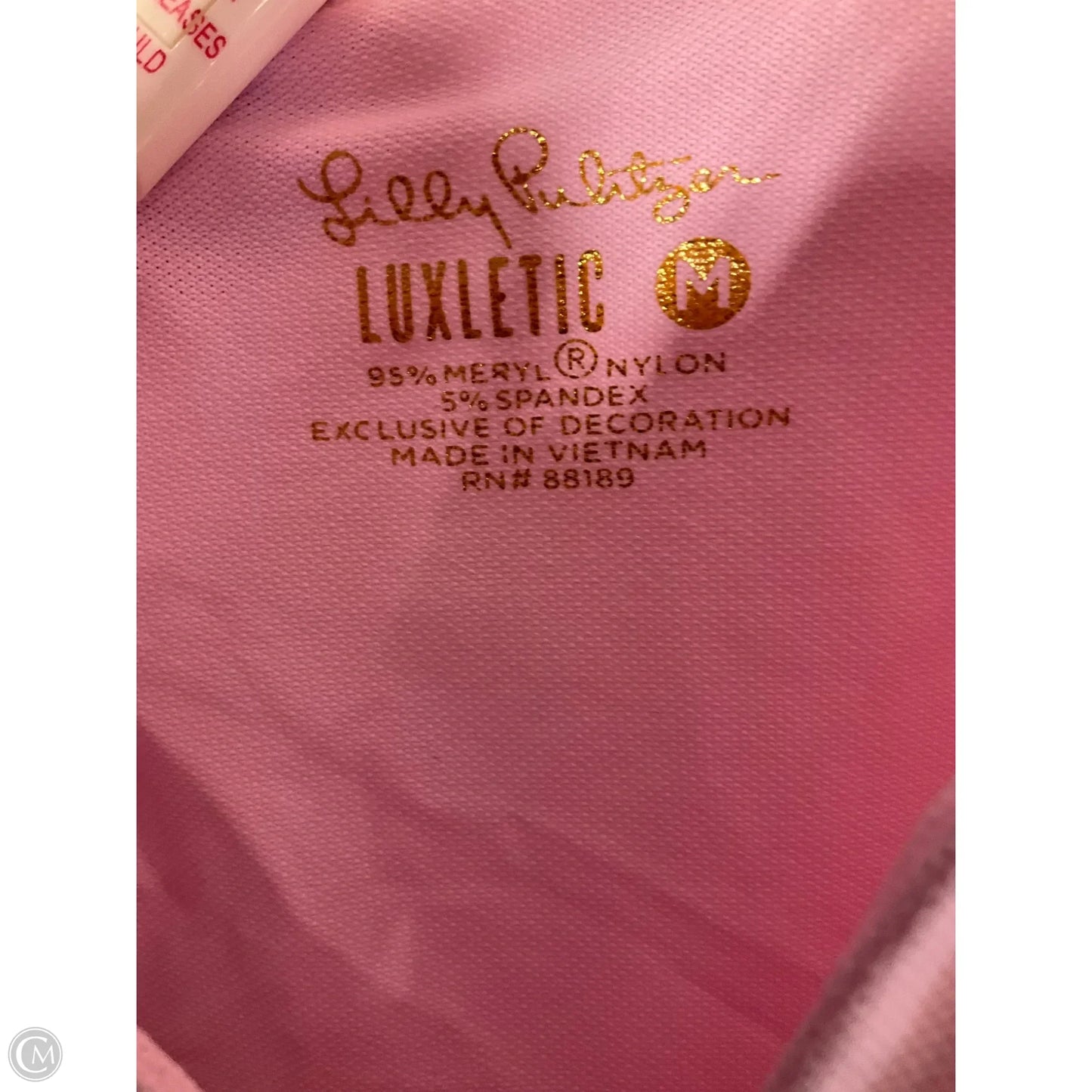 Top Sleeveless Designer By Lilly Pulitzer In Pink, Size: M