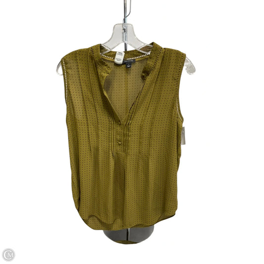 Top Sleeveless By Ann Taylor In Green, Size: S